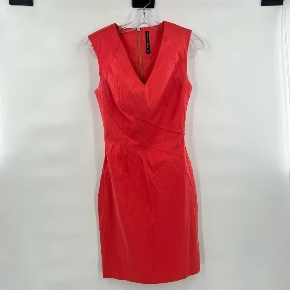 W118 Walter Baker orange bodycon sleeveless dress size XS